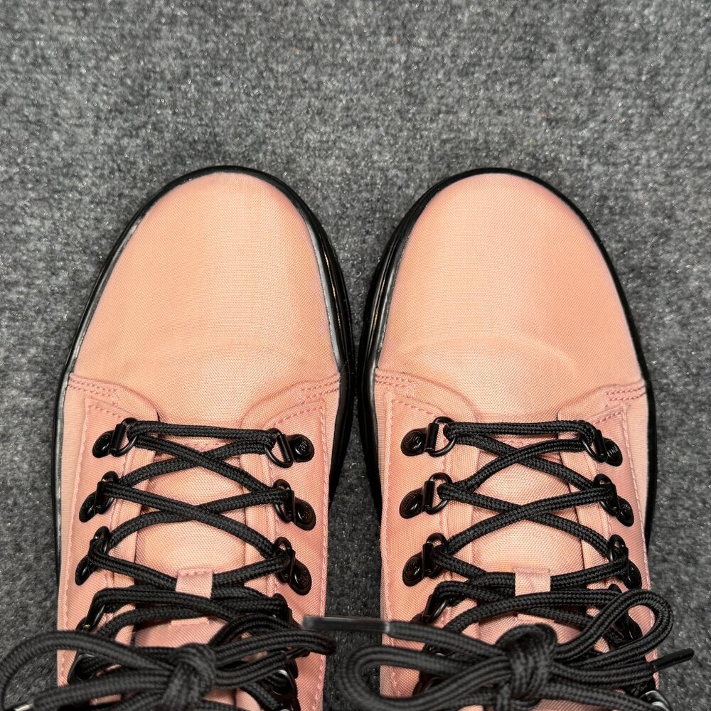 Dr. Martens Pink Canvas Combat Boots - Picture 10 of 13